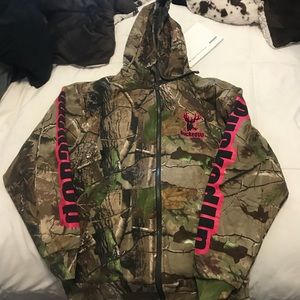 Backed up camo jacket